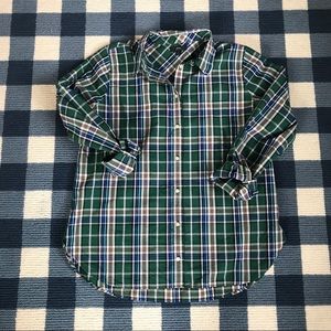 J.Crew Classic-fit Button Up Shirt Green Plaid